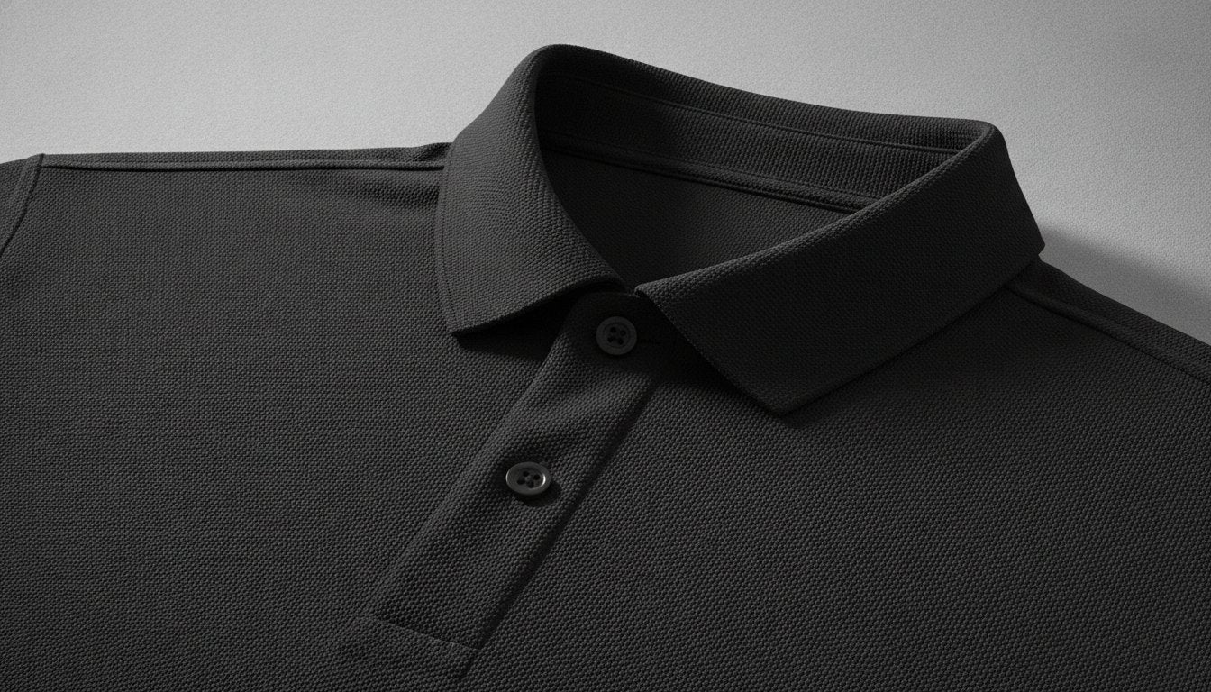 Men's Long-Sleeved Cotton Polo Shirt: Technical Specifications and Material Standards