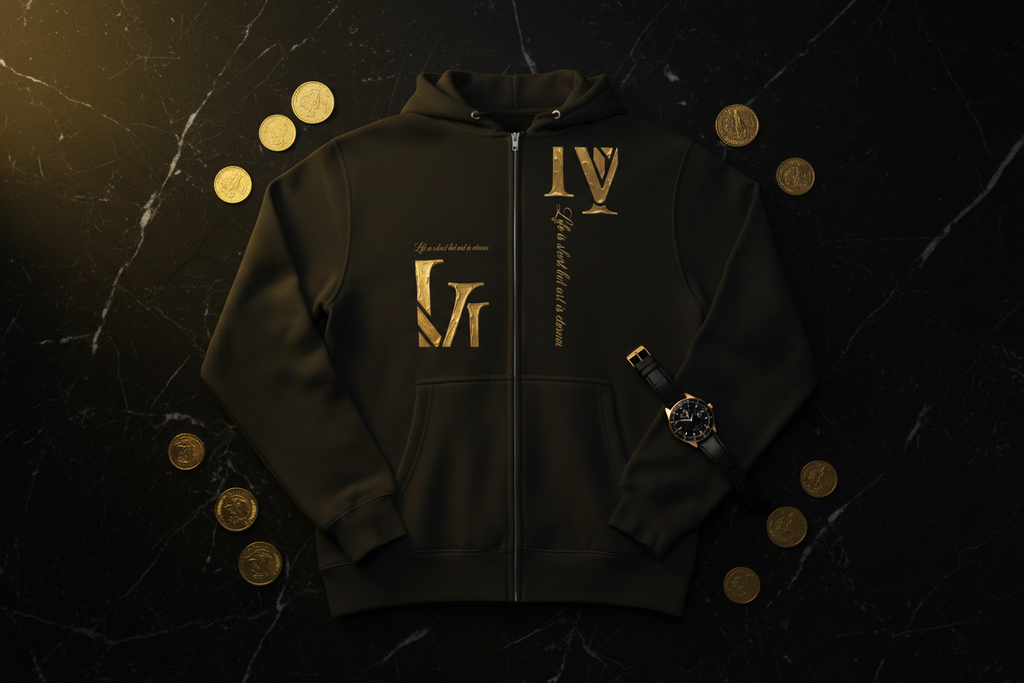 IVN Hoodie – Marble Flat Lay
